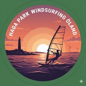 Grupplogotyp för Haga Park - Vindsurfare